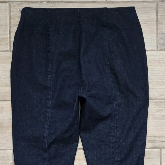 Ann Taylor High Rise Jeans Women's Side Zip Stretch Denim Ankle Strap Accent 14 - Picture 4 of 10